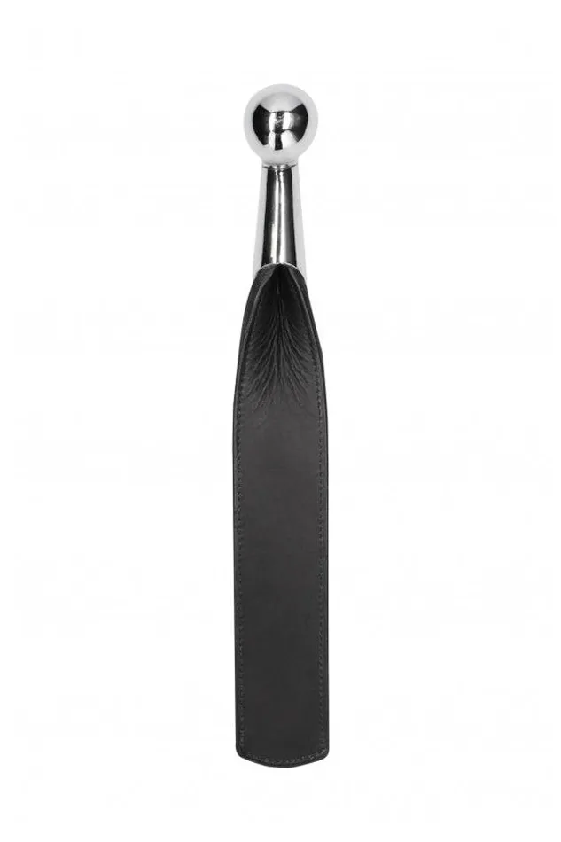 Couples Shots Toys Shots Toys Pain Metal Ball Handle Leather Saddle Paddle