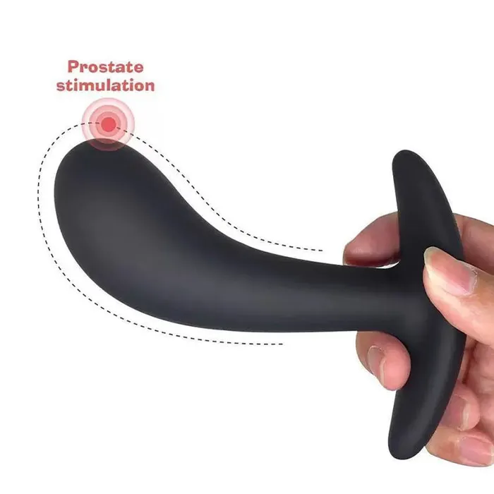 Curved Silicone Butt Plug Set 3 Pieces Amovibe Anal
