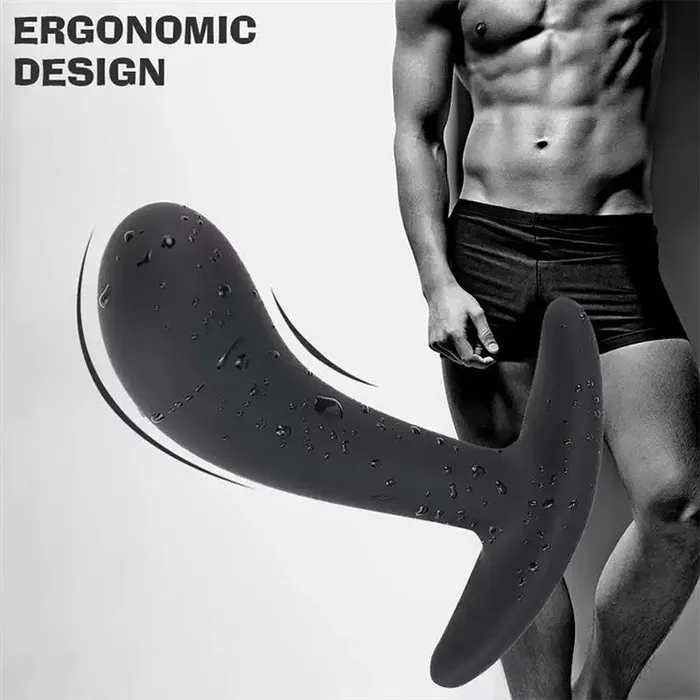 Curved Silicone Butt Plug Set 3 Pieces Amovibe Anal