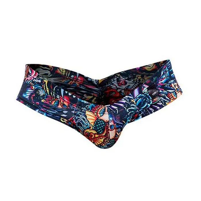 CUT 4 MEN Mens Underwear C4M High Cut Cheeky Brief Provocative Tattoo