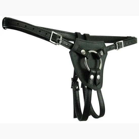 Deluxe Leather Harness with Buckles Wild Hide WildHide Female Sex Toys