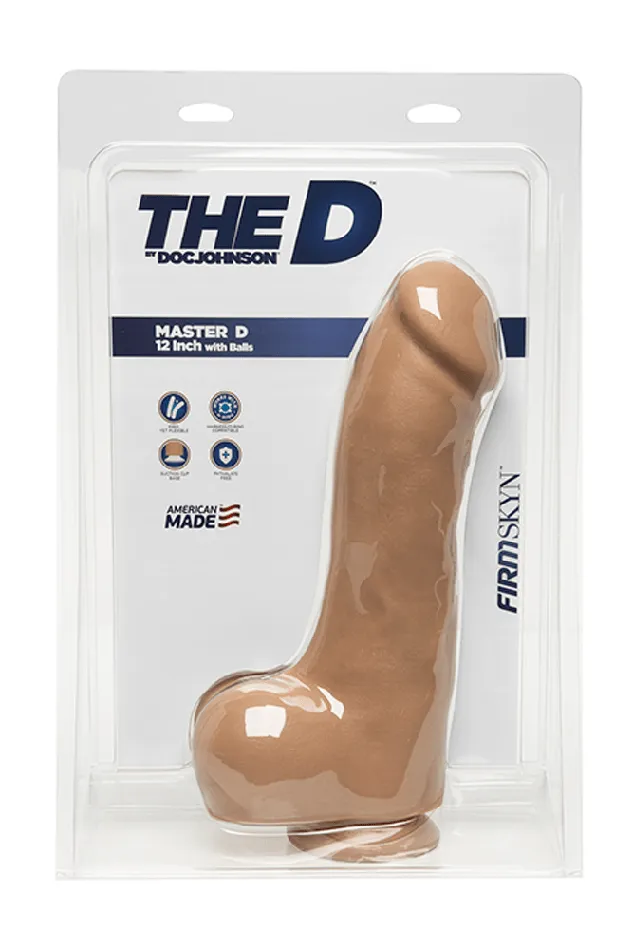 Dildos Doc Johnson Doc Johnson The D Master D 12inch Dildo With Balls Beige