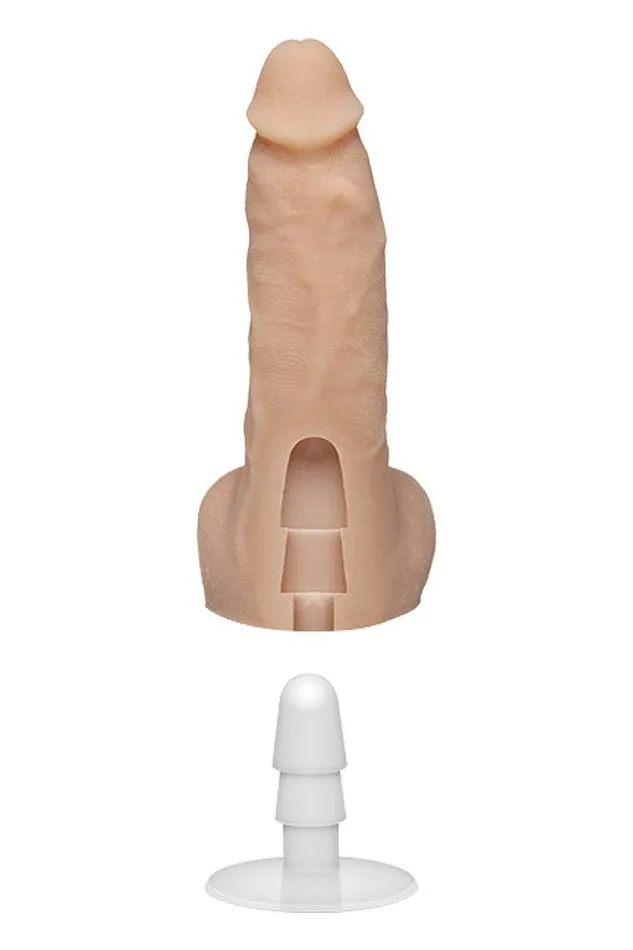 Doc Johnson Dildos Doc Johnson Signature Cocks Lulu of LeoLulu 8 Inch Cock with Removable Suction Cup Beige