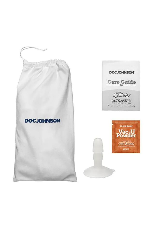 Doc Johnson Dildos Doc Johnson Signature Cocks Lulu of LeoLulu 8 Inch Cock with Removable Suction Cup Beige