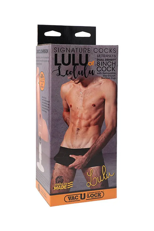 Doc Johnson Dildos Doc Johnson Signature Cocks Lulu of LeoLulu 8 Inch Cock with Removable Suction Cup Beige