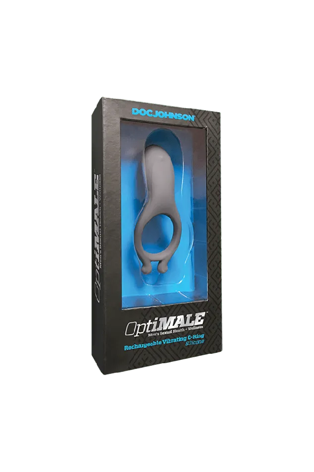 Doc Johnson Doc Johnson Optimale Rechargeable Vibrating CRing Slate Male Sex Toys