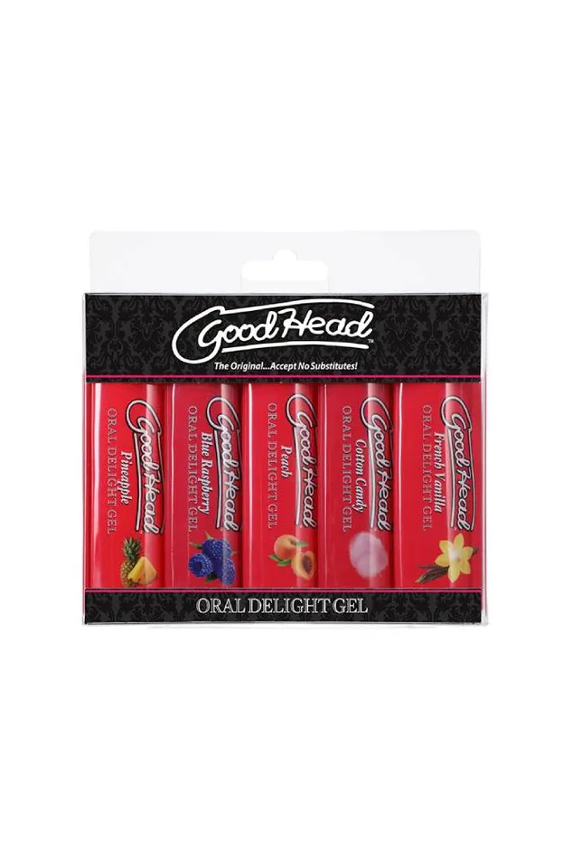 Doc Johnson GoodHead Original Oral Delight Gel 5Pack Doc Johnson Enhancers