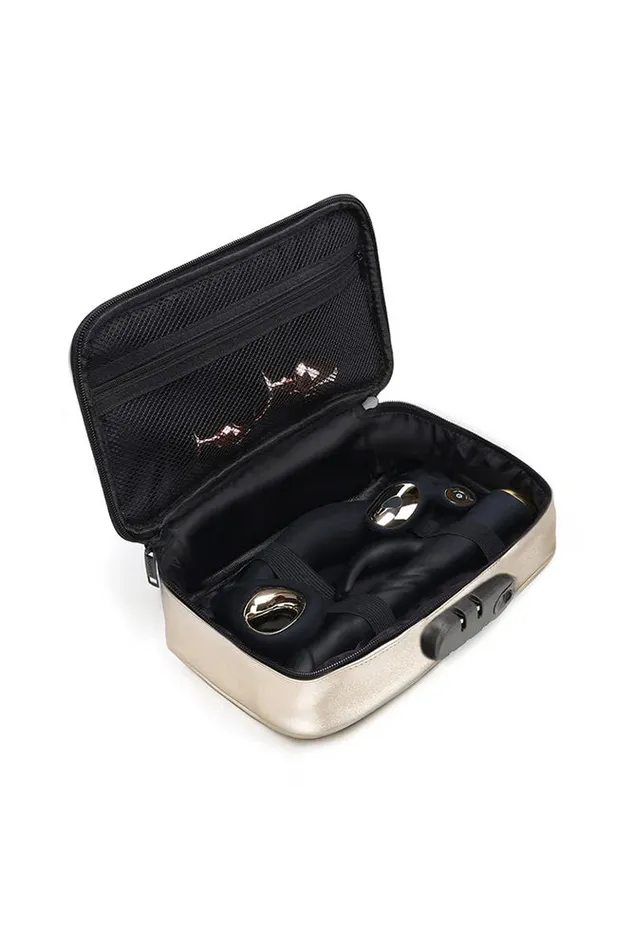 Dorcel Discreet Lockable Storage Box Luxury Gold Lovely Planet Vibrators