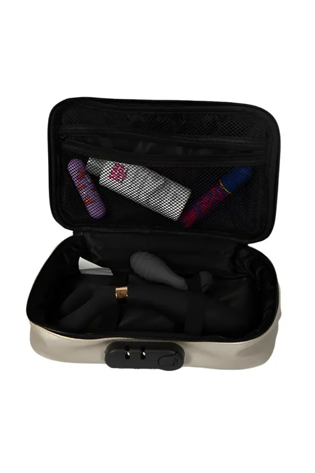 Dorcel Discreet Lockable Storage Box Luxury Gold Lovely Planet Vibrators