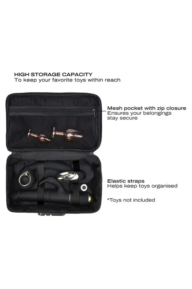 Dorcel Discreet Lockable Storage Box Luxury Gold Lovely Planet Vibrators