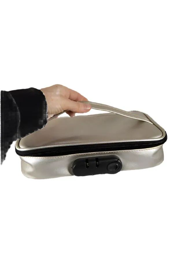 Dorcel Discreet Lockable Storage Box Luxury Gold Lovely Planet Vibrators