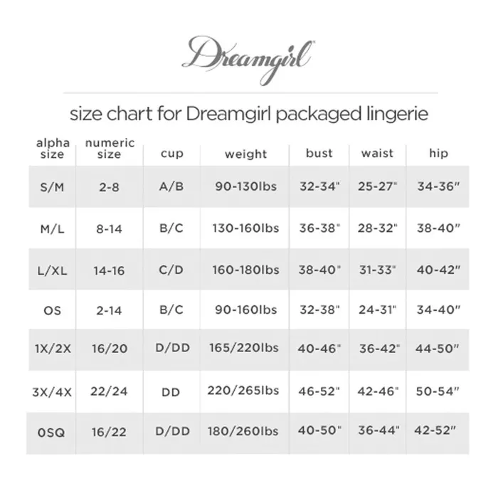DREAMGIRL Anal Dreamgirl Lingerie Garter Pantyhose Black 0276X