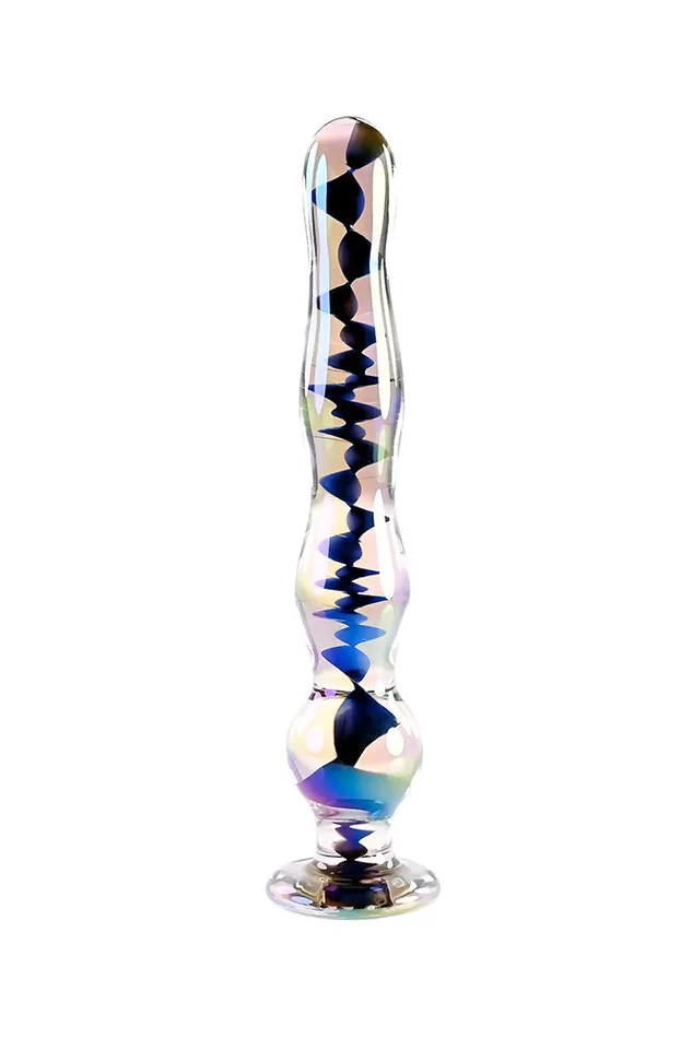 Evolved Dildos Playboy Jewels Wand Glass Dildo Multicolour