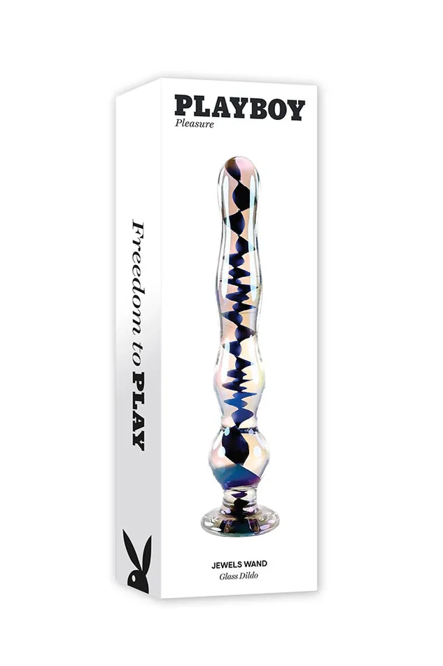 Evolved Dildos Playboy Jewels Wand Glass Dildo Multicolour