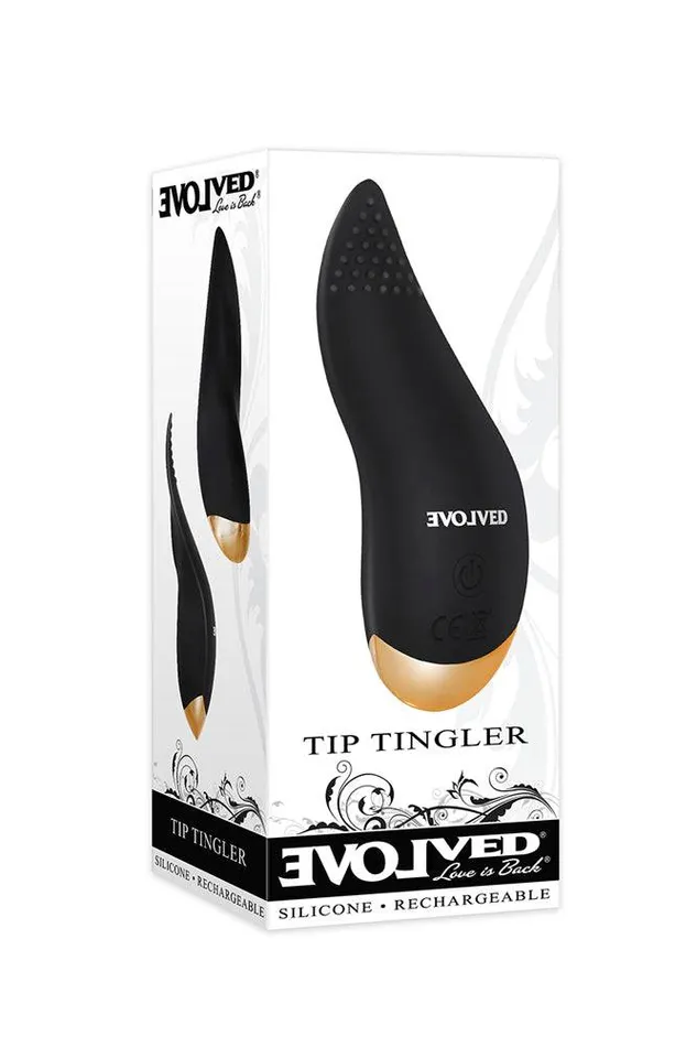 Evolved Evolved Tip Tingler Vibrator Black Vibrators