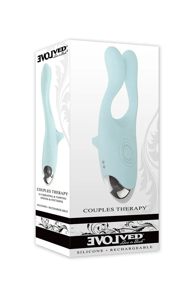 Evolved Vibrators Evolved Couples Therapy MultiUse Vibrator Aqua