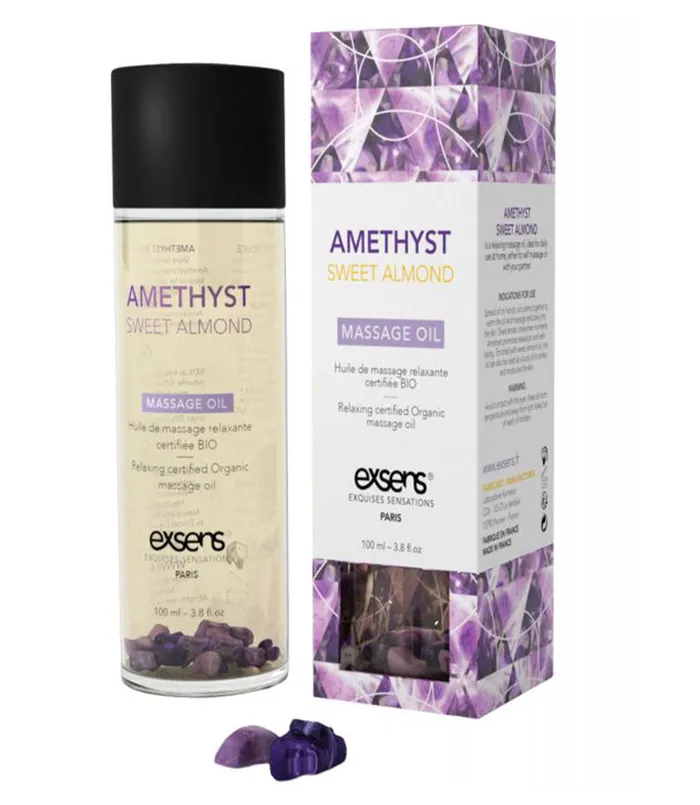 Exsens Couples Exsens Sweet Almond Massage Oil With Amethyst