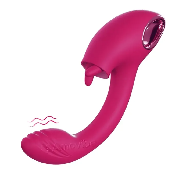 Female Sex Toys Amovibe G Spot Vibrator with Duallicking Function