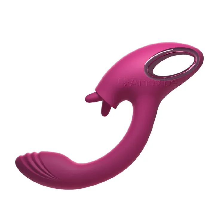 Female Sex Toys Amovibe G Spot Vibrator with Duallicking Function