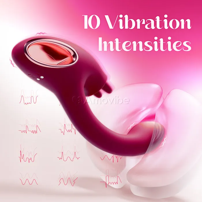 Female Sex Toys Amovibe G Spot Vibrator with Duallicking Function