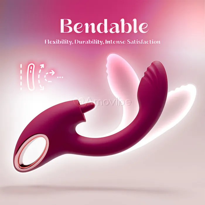 Female Sex Toys Amovibe G Spot Vibrator with Duallicking Function