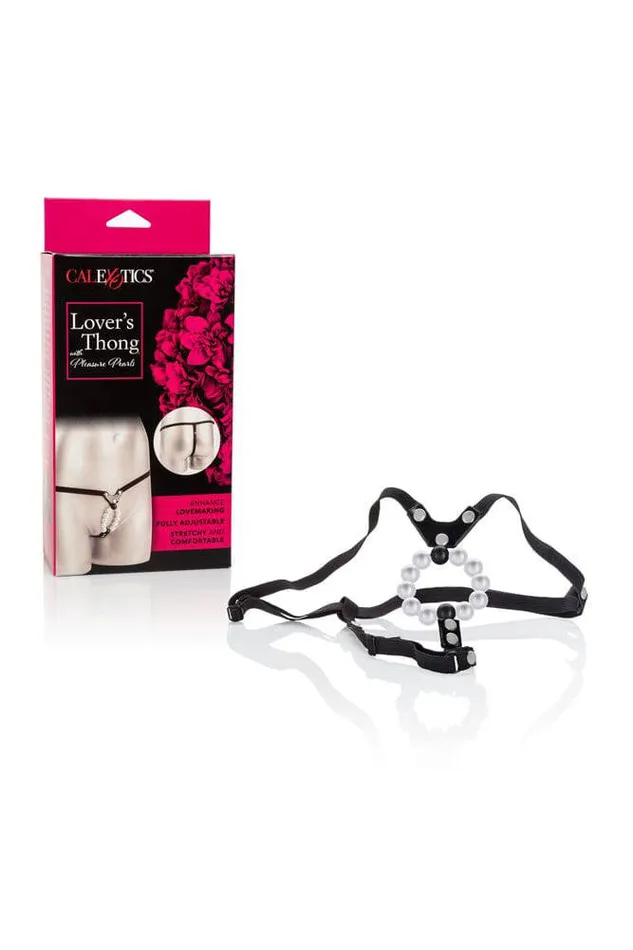 Female Sex Toys Cal Exotics Lovers Thong with Pleasure Pearls Cal Exotics