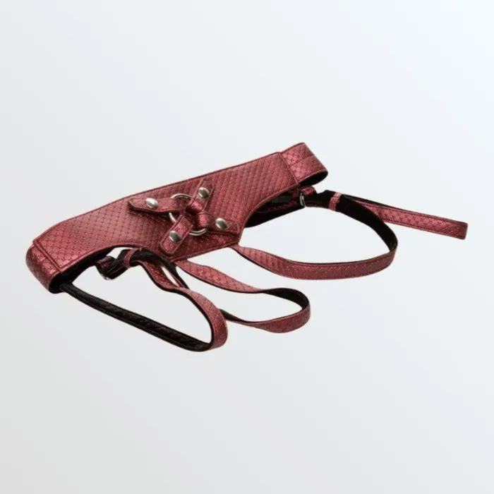 Female Sex Toys CalExotics Her Royal Harness the Regal Empress Red StrapOn Harness