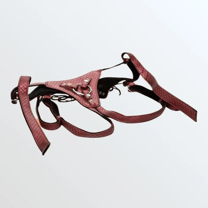 Female Sex Toys CalExotics Her Royal Harness the Regal Queen Red StrapOn Harness