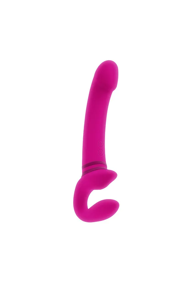 Female Sex Toys Evolved Gender X Sharing Is Caring Vibrating Strapless StrapOn Pink