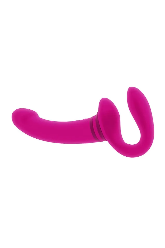 Female Sex Toys Evolved Gender X Sharing Is Caring Vibrating Strapless StrapOn Pink
