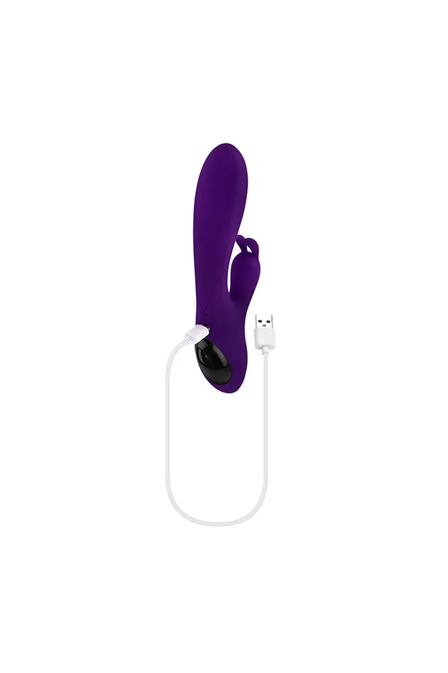 Female Sex Toys Evolved Playboy On Repeat Beaded Tip Rabbit Vibrator Purple