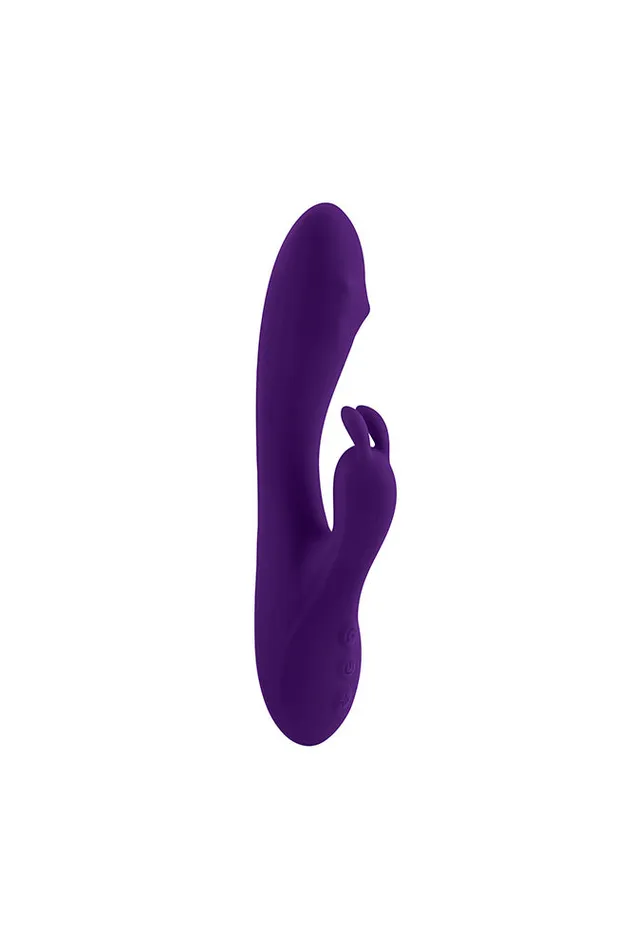 Female Sex Toys Evolved Playboy On Repeat Beaded Tip Rabbit Vibrator Purple