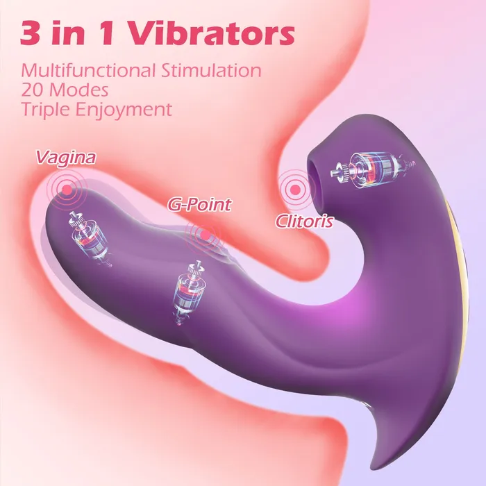 Female Sex Toys G spot Vibrator with Tapping Vibration Licking Modes Amovibe