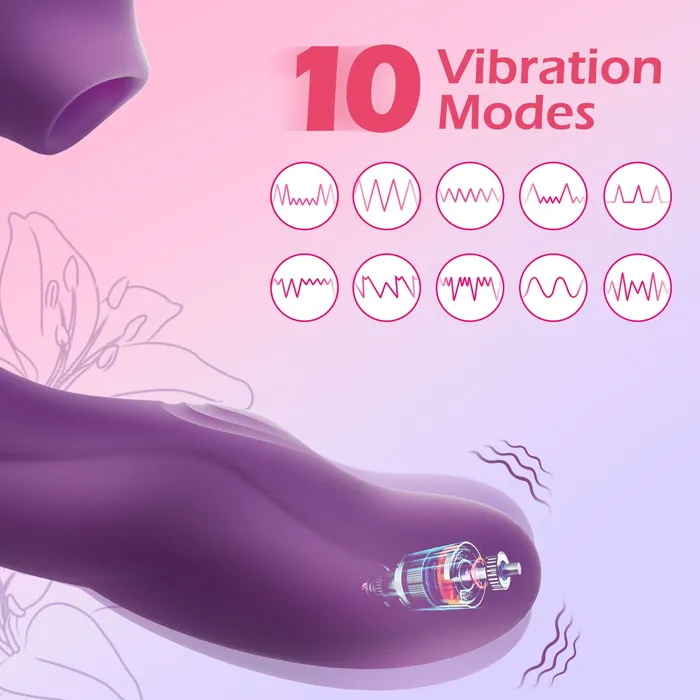 Female Sex Toys G spot Vibrator with Tapping Vibration Licking Modes Amovibe