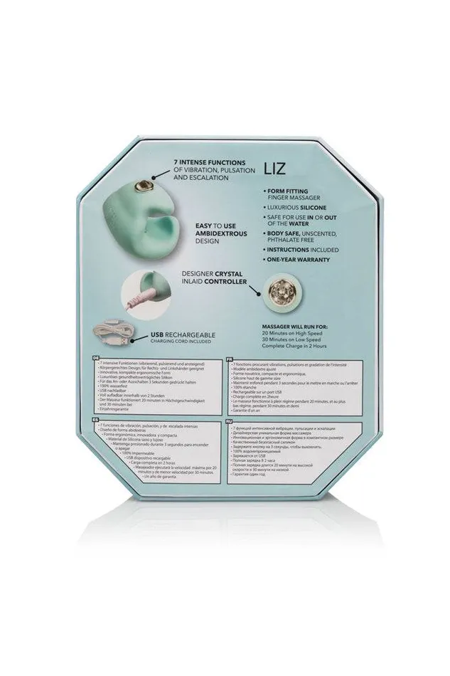 Female Sex Toys Jopen Jopen Pav Liz Crystal Adorned Finger Massager