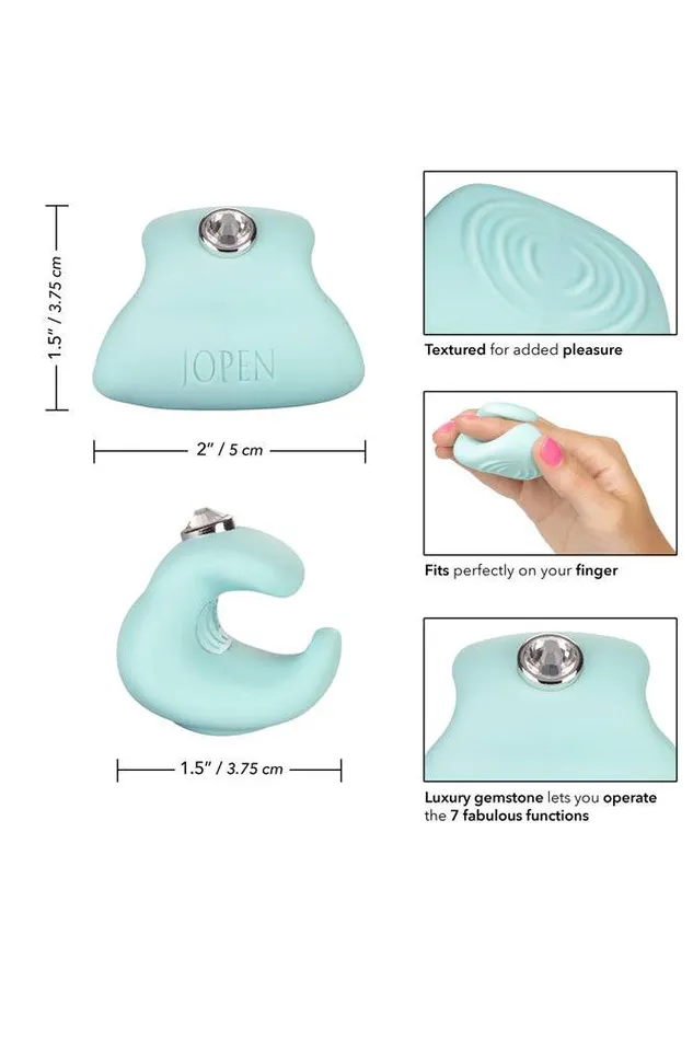 Female Sex Toys Jopen Jopen Pav Liz Crystal Adorned Finger Massager