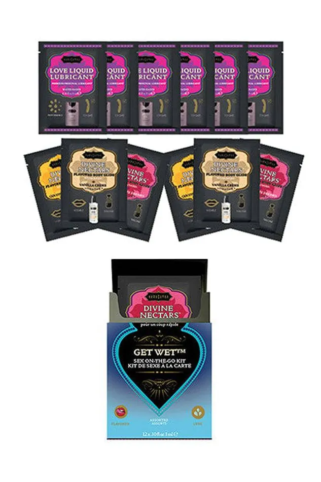 Female Sex Toys Kama Sutra Kama Sutra Get Wet OnTheGo Sex Lubricant Kit