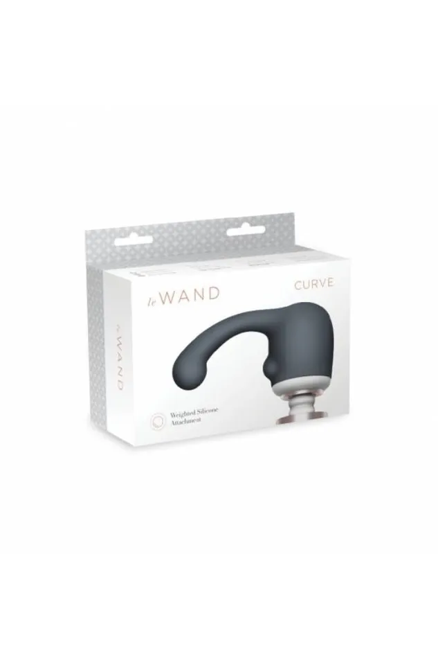 Female Sex Toys Le Wand Le Wand Curve Weighted Silicone Attachment Grey