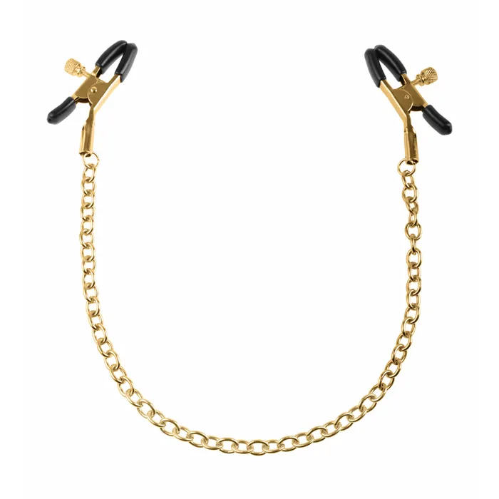 Female Sex Toys Pipedream Fetish Fantasy Gold Chain Nipple Clamps Pipedream