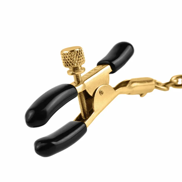 Female Sex Toys Pipedream Fetish Fantasy Gold Chain Nipple Clamps Pipedream