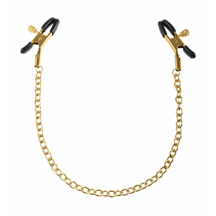 Female Sex Toys Pipedream Fetish Fantasy Gold Chain Nipple Clamps Pipedream