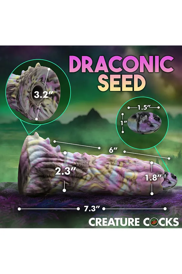 Female Sex Toys XR Brands XR Brands Dragon Spawn Dragon Ovipositor Dildo with Eggs Multicolour
