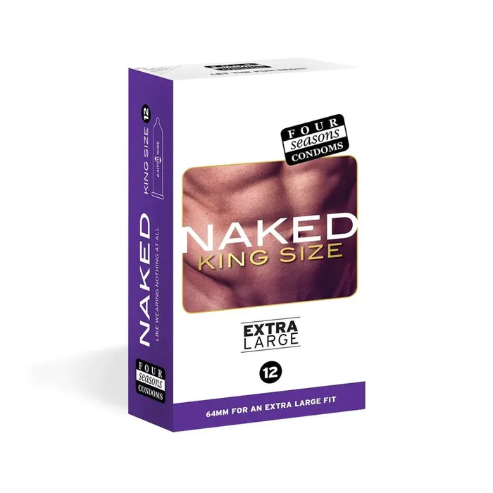 Four Seasons Four Seasons Naked King Size Condoms 12 Pack Female Sex Toys