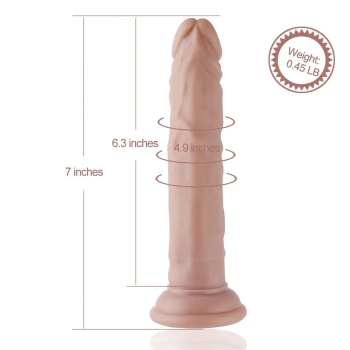HiSmith Dildos HiSmith Slim Silicone KlicLok Dildo 75 Inch Light