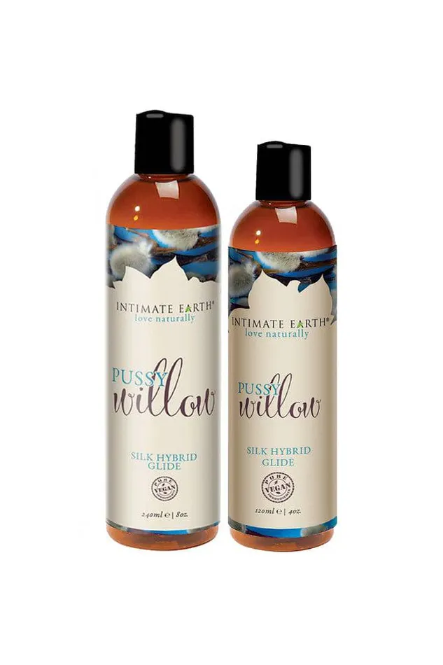 Intimate Earth Pussy Willow Silk Hybrid Glide Various Sizes Intimate Earth Male Sex Toys