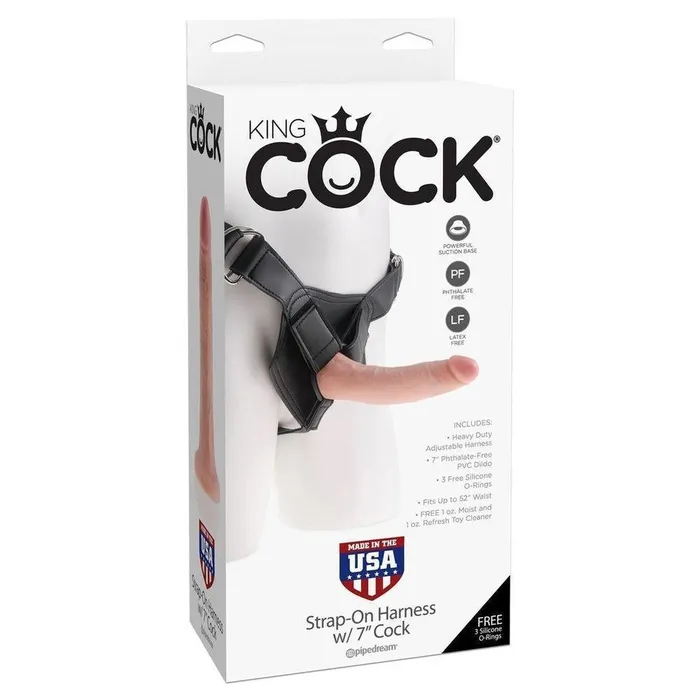 King Cock Strapon Harness With 7 Cock Pipedream Female Sex Toys