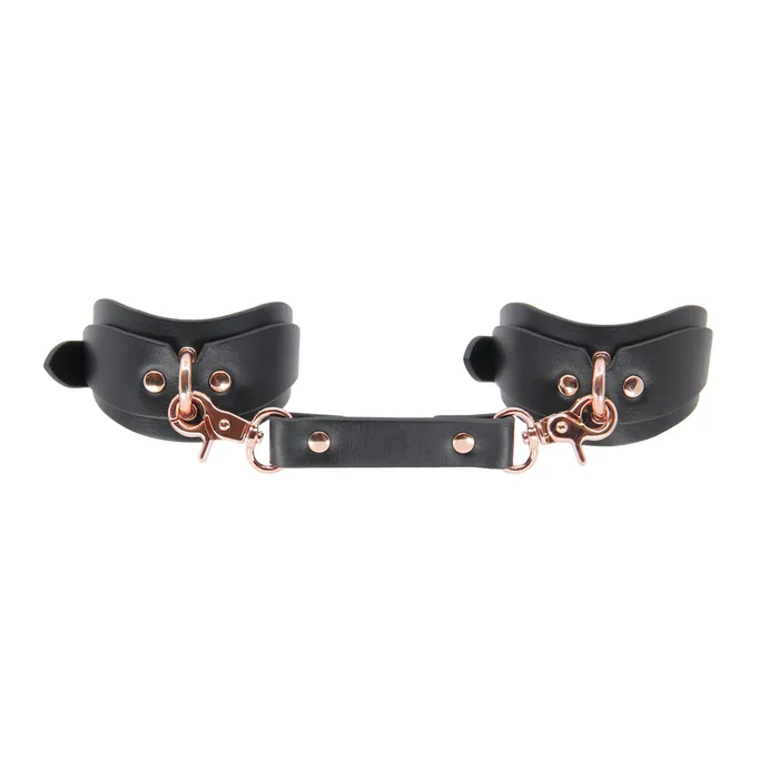 LOVE IN LEATHER Restraints Love In Leather Shaped Faux Leather Ankle Cuffs 071 Rose Gold LOVE IN LEATHER Restraints Love In Leather Shaped Faux Leather Ankle Cuffs 071 Rose Gold