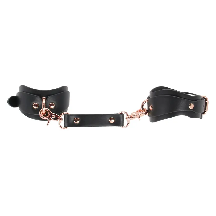 LOVE IN LEATHER Restraints Love In Leather Shaped Faux Leather Ankle Cuffs 071 Rose Gold