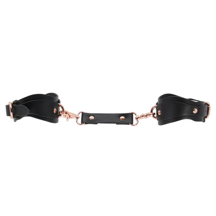 LOVE IN LEATHER Restraints Love In Leather Shaped Faux Leather Ankle Cuffs 071 Rose Gold