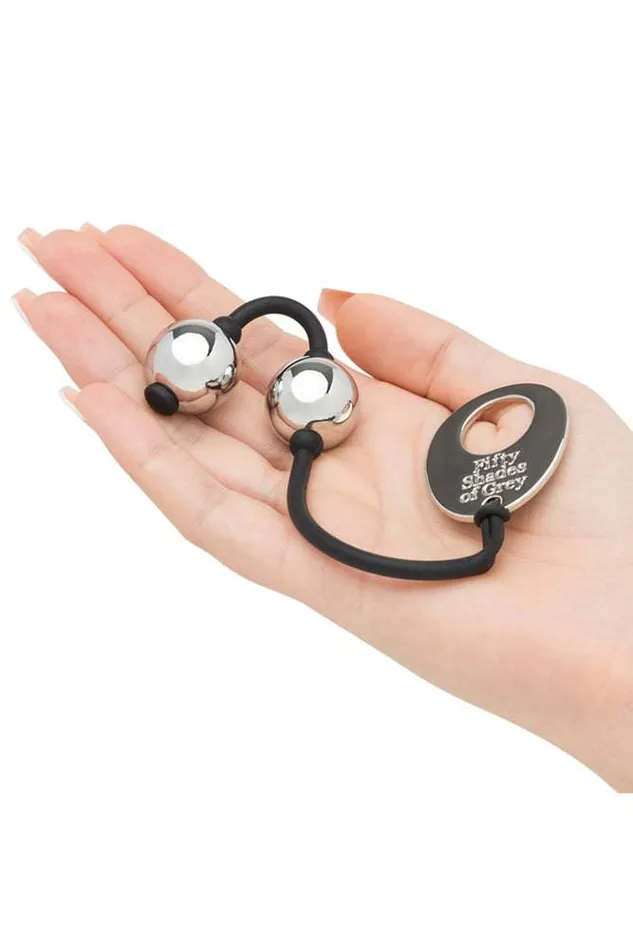 Lovehoney Fifty Shades of Grey Inner Goddess Mini Pleasure Weighted Kegel Balls Silver 85g Lovehoney Vibrators